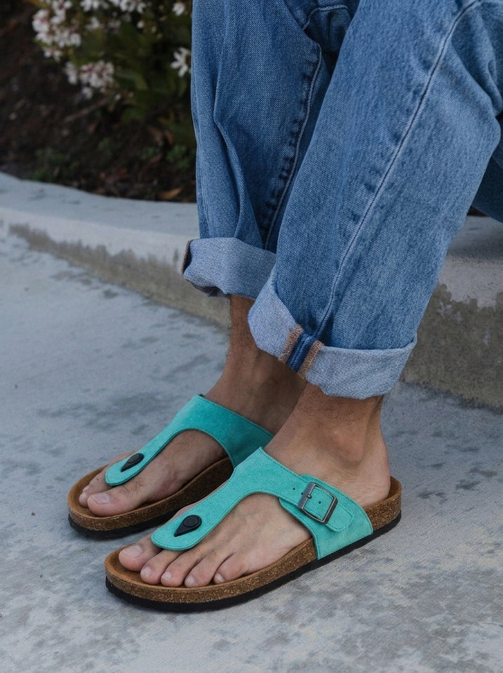 Suede Cork Sandal