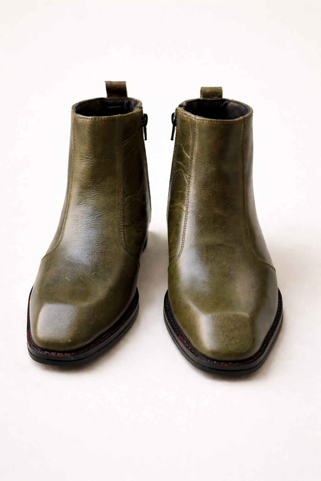 Olive green boots