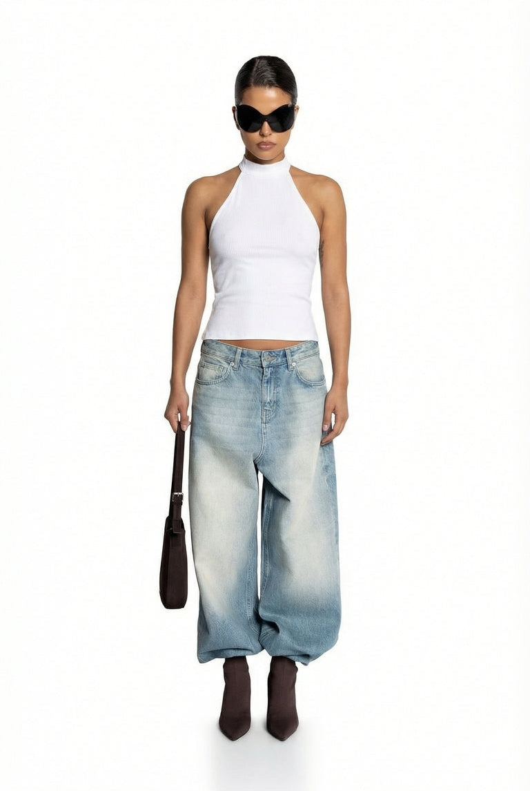 Boatneck Backless Top