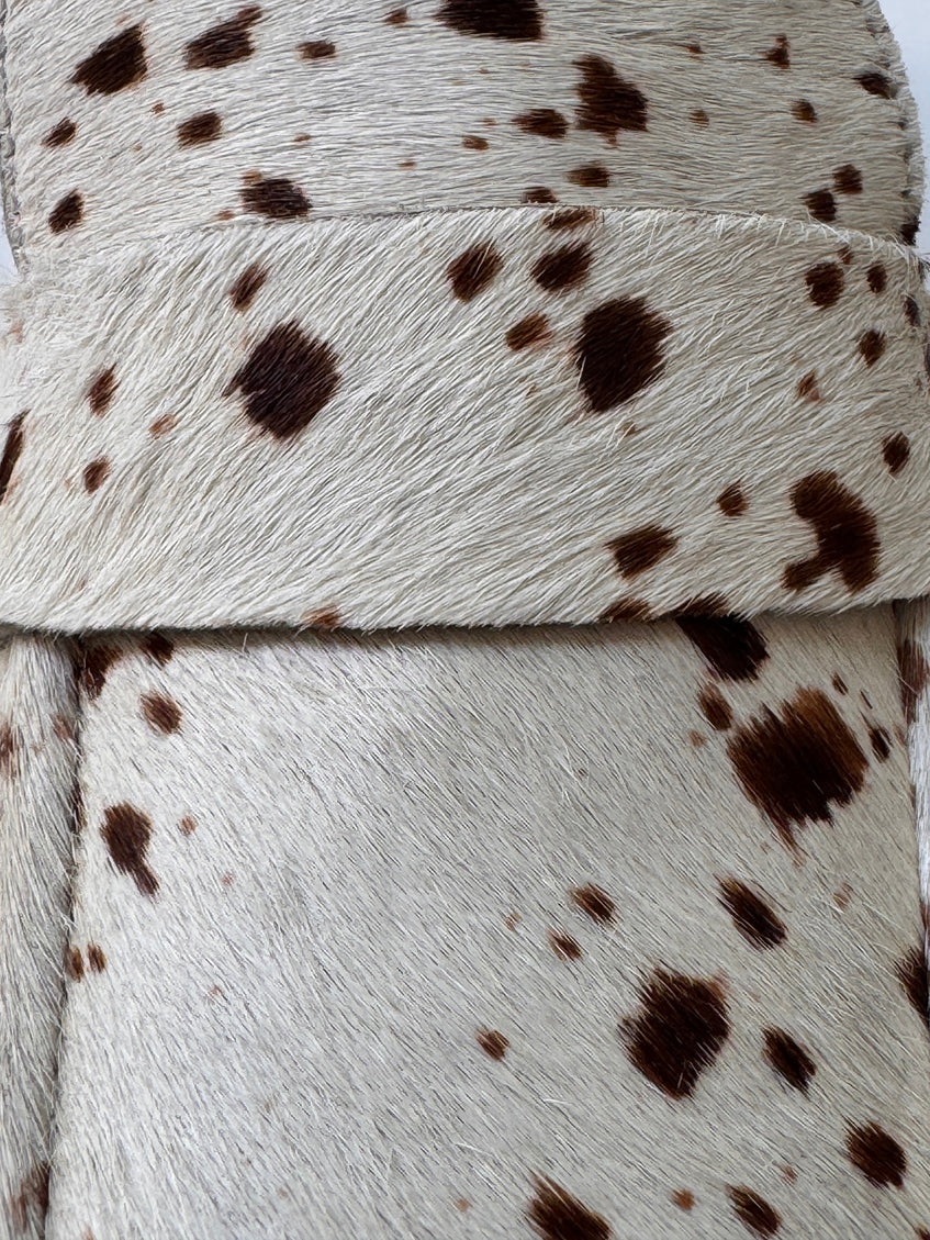 Animal printed loafers with Pony hairs