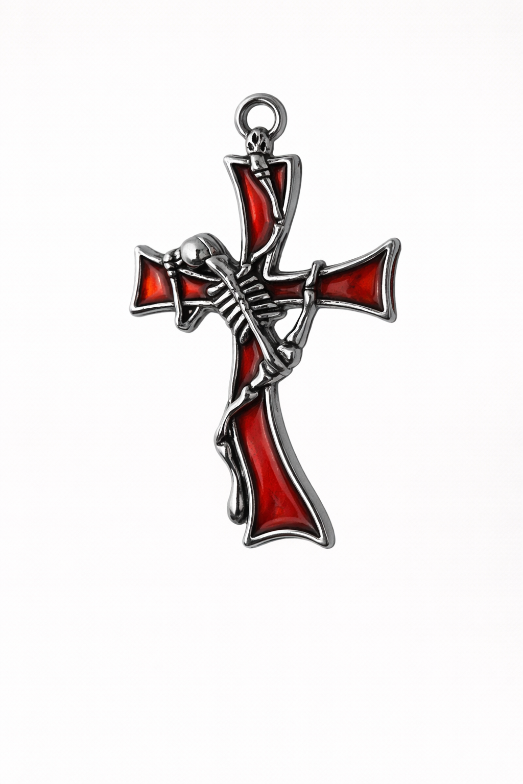 Skeleton cross charm